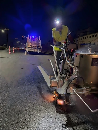 Projekt termoplastičnih cestnih oznak v Siriji