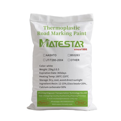 Bela termoplastična barva